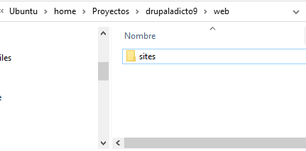 dentro de web